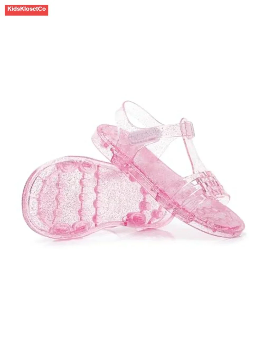 Toddler Girls Jelly Sandals Princess Flats Soft Rubber Sole